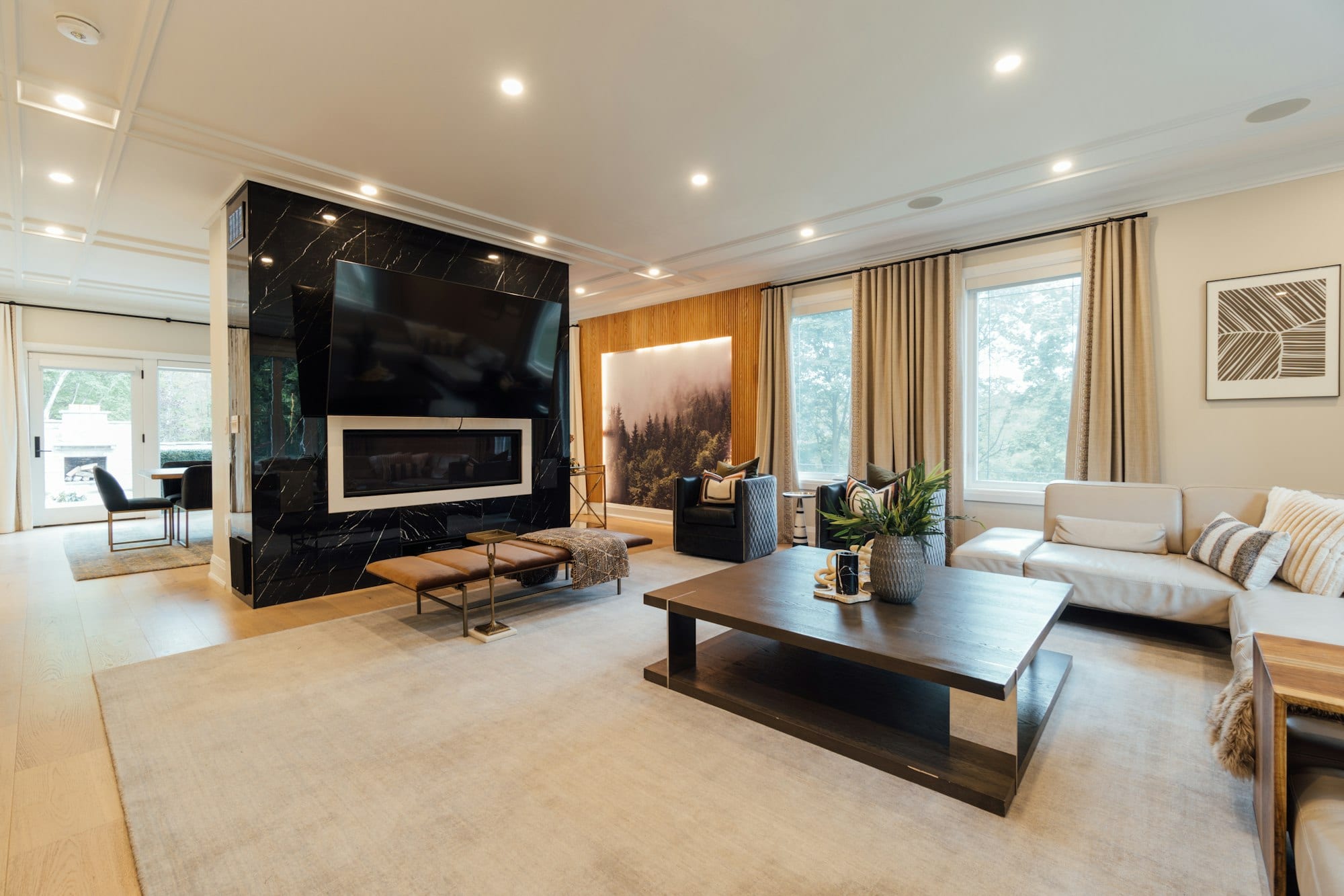 Salon contemporain lumineux