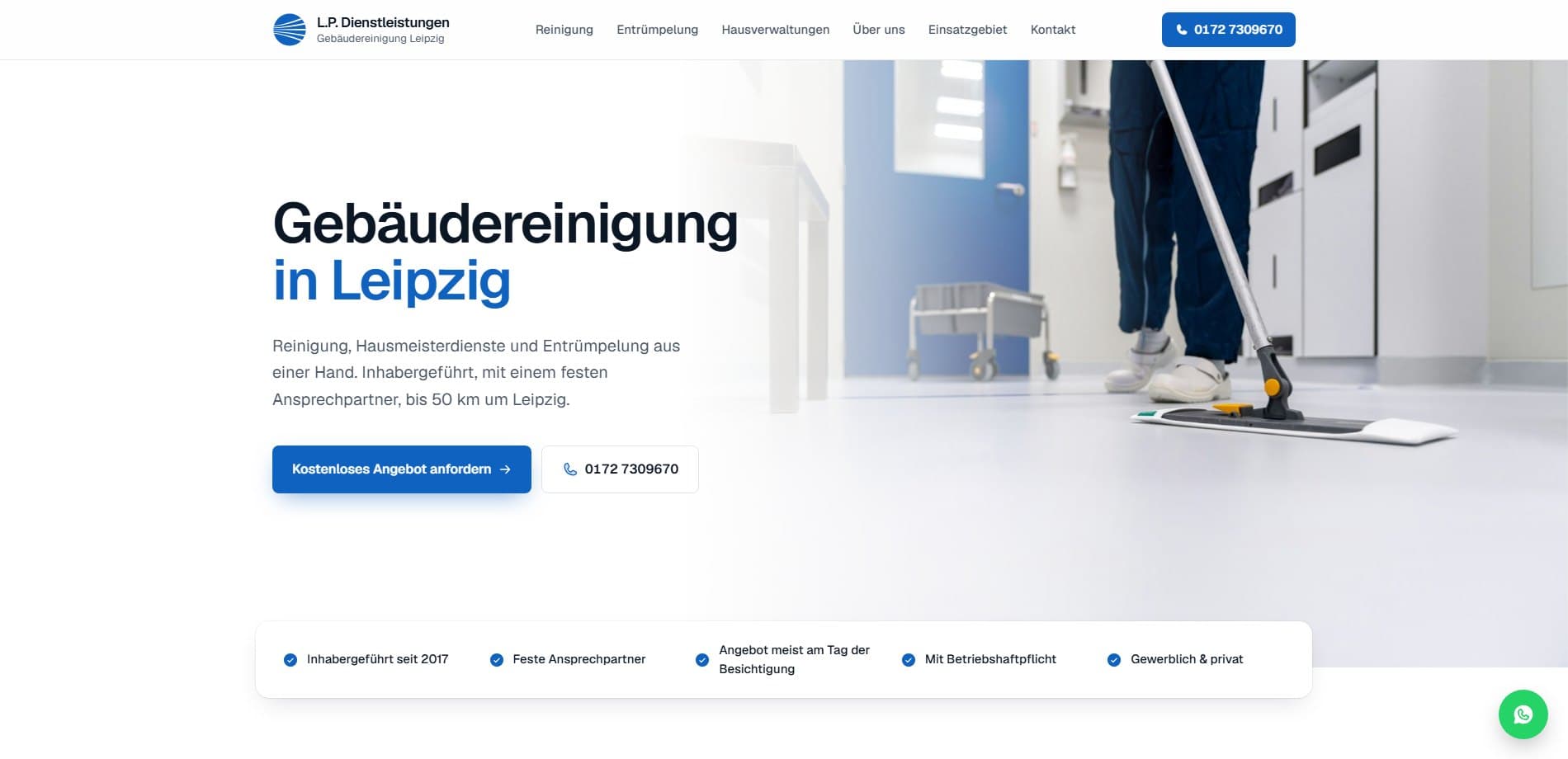 Site internet réalisé pour L.P. Dienstleistungen