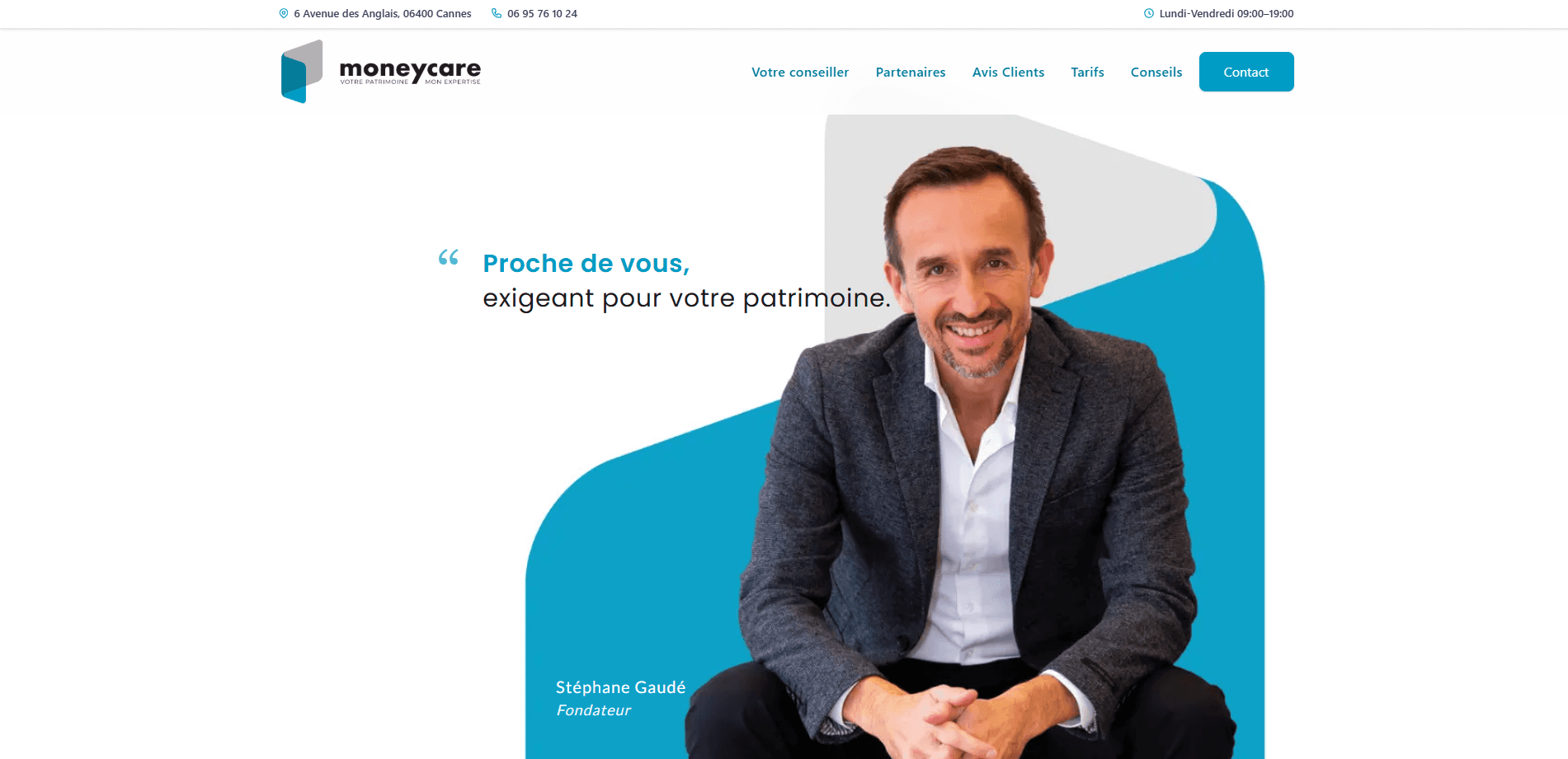 Site internet réalisé pour MoneyCare