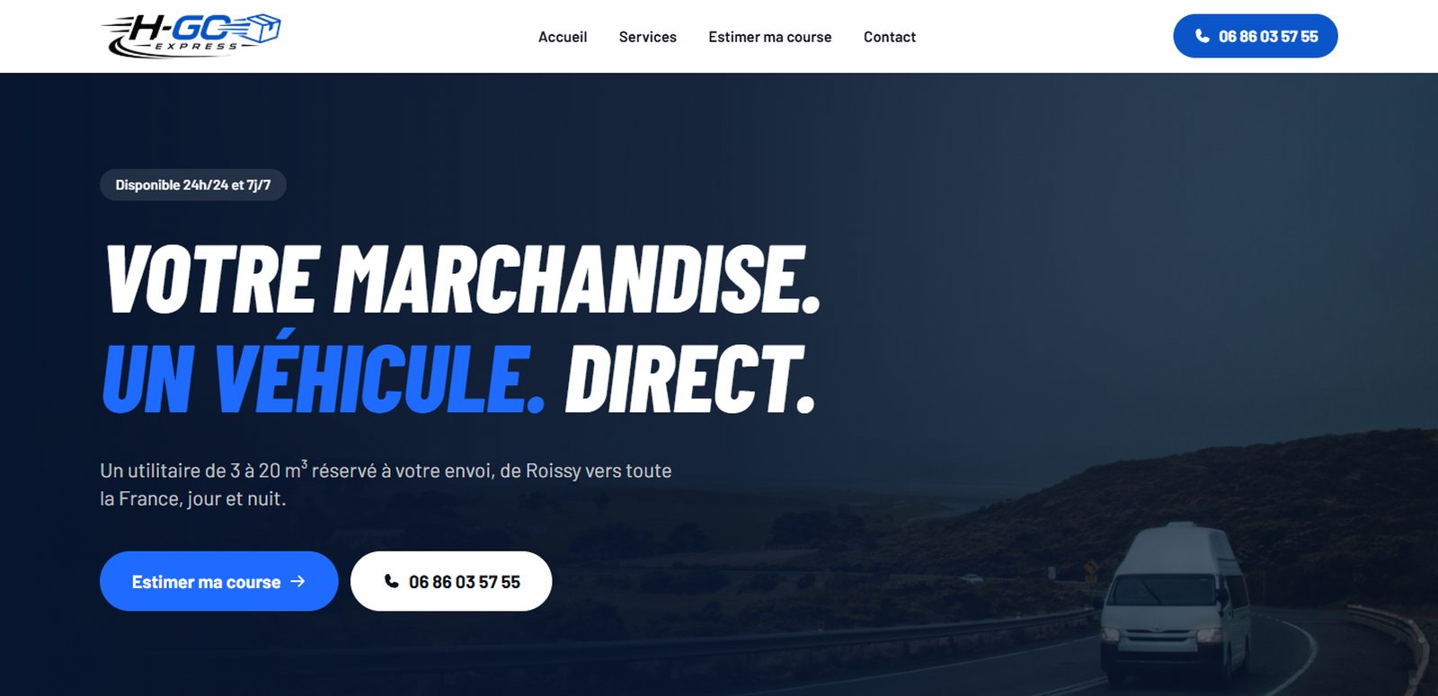Site internet réalisé pour H-GO Express